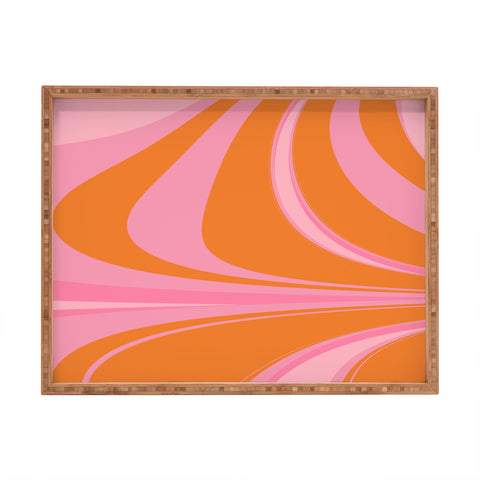 June Journal Groovy Color in Pink and Orange Rectangular Tray