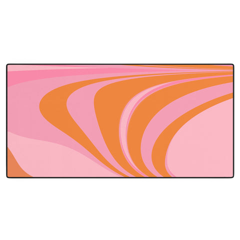June Journal Groovy Color in Pink and Orange Desk Mat