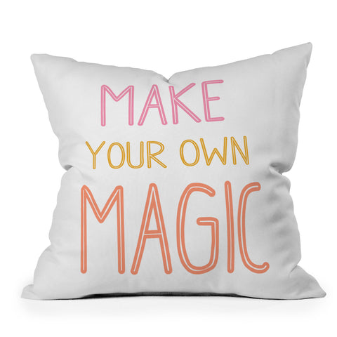 June Journal Make Your Own Magic Outdoor Throw Pillow