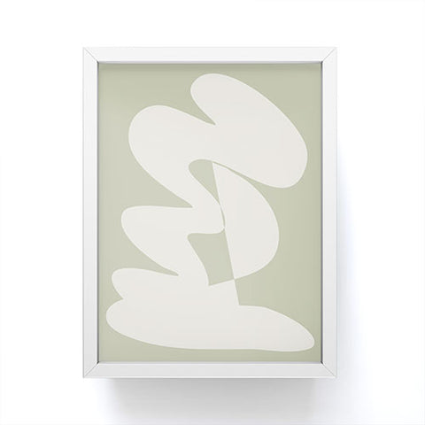 June Journal Minimalist Modern Abstract Exp Framed Mini Art Print