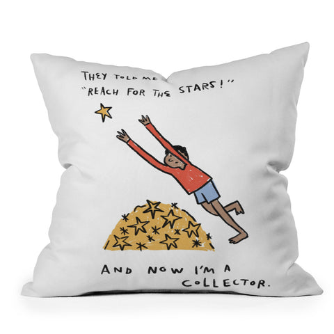 justin shiels Star Collector Throw Pillow