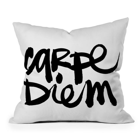 Kal Barteski Carpe Diem Outdoor Throw Pillow
