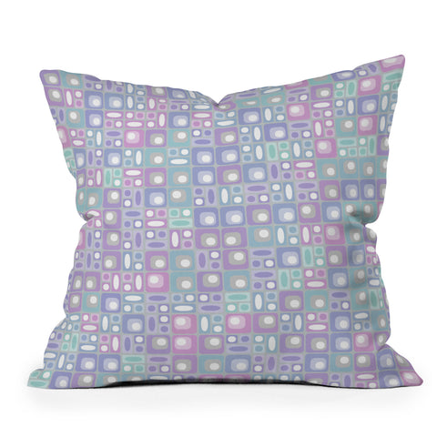 Kaleiope Studio Colorful Modern Pattern Outdoor Throw Pillow