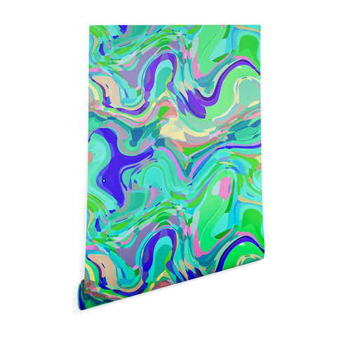 Kaleiope Studio Groovy Swirly Colorful Blobs Wallpaper