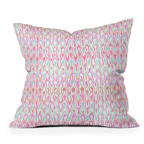 Kaleiope Studio Vibrant Trippy Groovy Pattern Outdoor Throw Pillow
