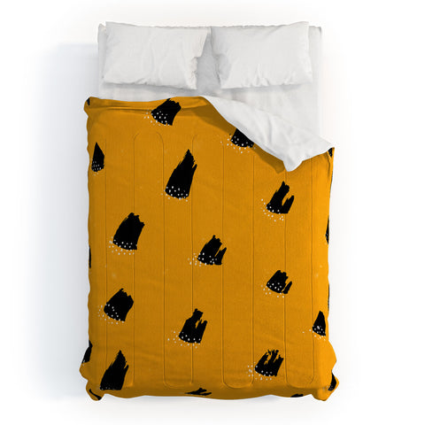 Kangarui Brush Pattern Leopard Comforter