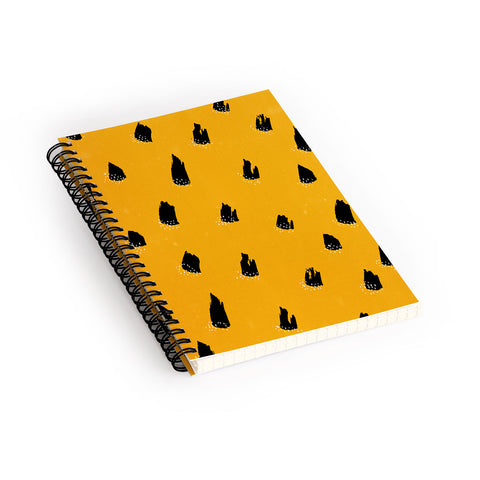Kangarui Brush Pattern Leopard Spiral Notebook