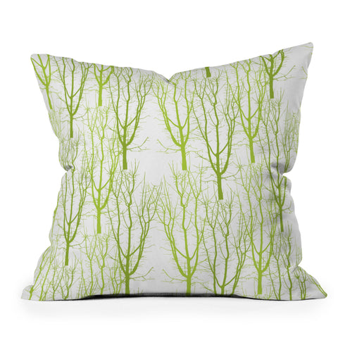 Karen Harris Citrus 4 What Forest Outdoor Throw Pillow