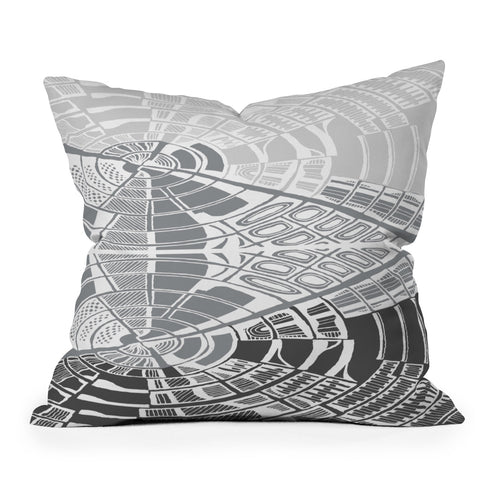 Karen Harris Post Modern Monochromatic Outdoor Throw Pillow