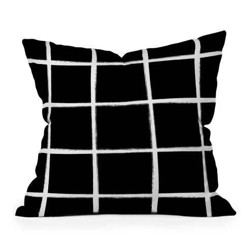 Kelly Haines Brushstroke Grid V2 Throw Pillow