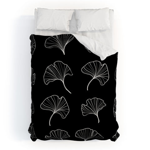 Kelly Haines Ginkgo Leaves Duvet Cover