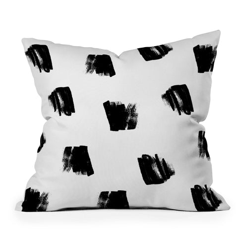 Kelly Haines Messy Dots Outdoor Throw Pillow