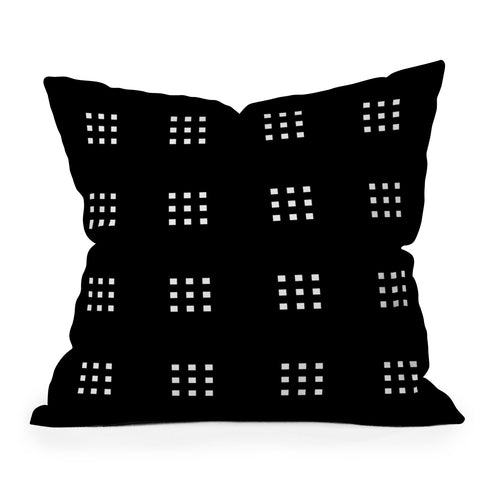 Kelly Haines Minimal Squares Outdoor Throw Pillow
