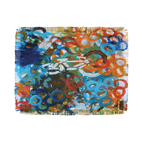 Kent Youngstrom Bicycle Crossing Throw Blanket