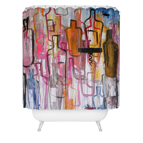 Kent Youngstrom bottles Shower Curtain