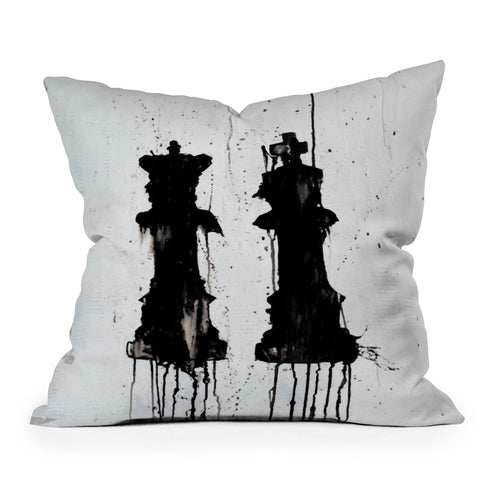 Kent Youngstrom Check Mates Outdoor Throw Pillow