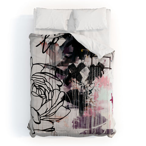 Kent Youngstrom graffiti flower Comforter