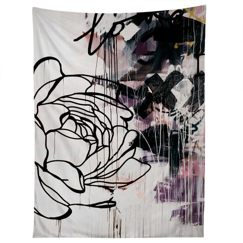 Kent Youngstrom graffiti flower Tapestry