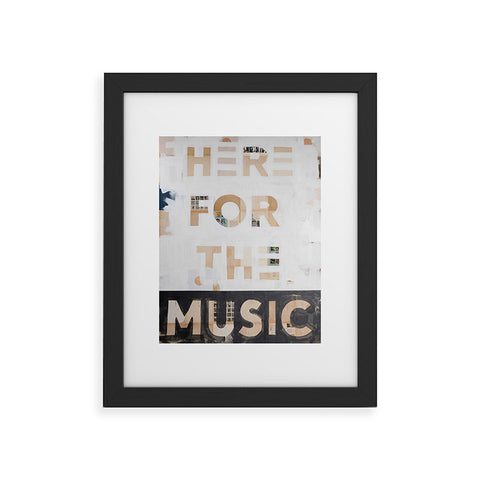 Kent Youngstrom here for the music Framed Art Print