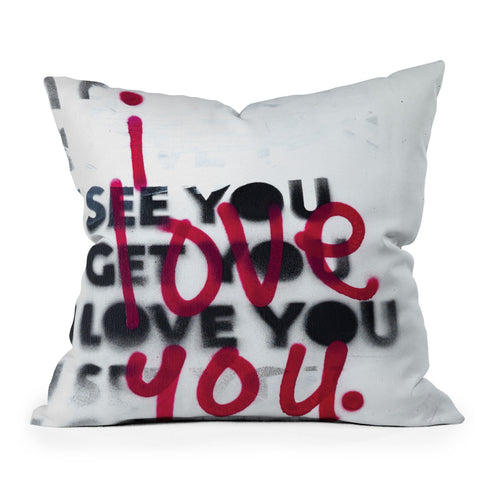 Kent Youngstrom i see you i get you i love you Outdoor Throw Pillow