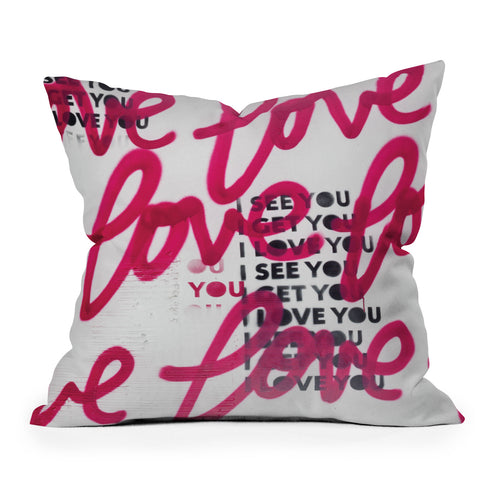 Kent Youngstrom i see you love Outdoor Throw Pillow