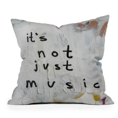 Kent Youngstrom its not just music Throw Pillow