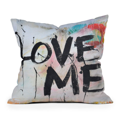 Kent Youngstrom Love Me Outdoor Throw Pillow