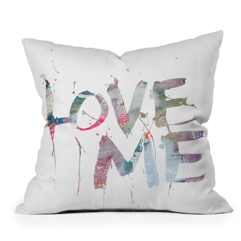 Kent Youngstrom Love Me Two Outdoor Throw Pillow