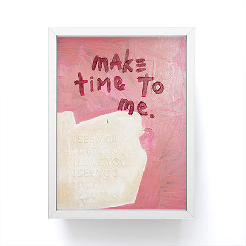 Kent Youngstrom make time to me Framed Mini Art Print