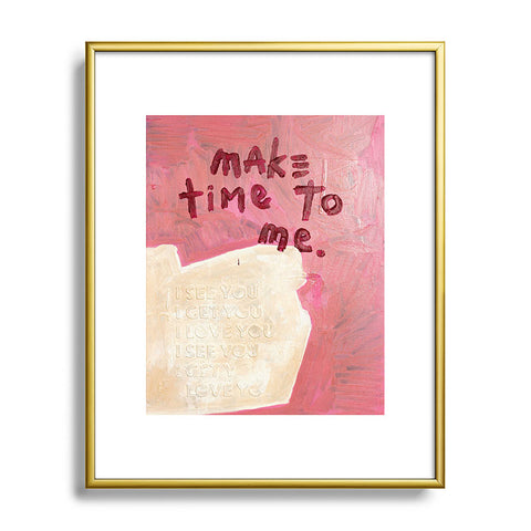 Kent Youngstrom make time to me Metal Framed Art Print