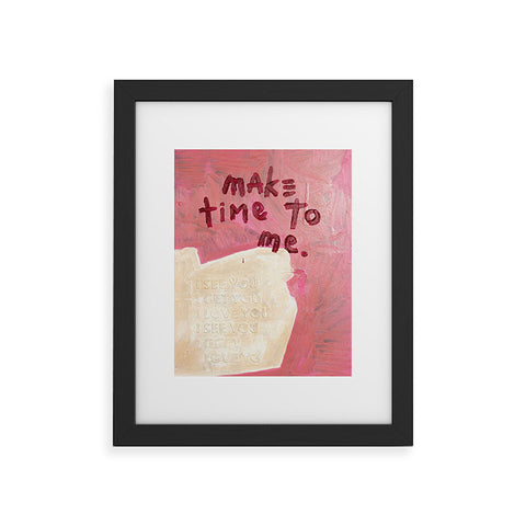 Kent Youngstrom make time to me Framed Art Print
