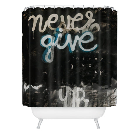 Kent Youngstrom never give up Shower Curtain