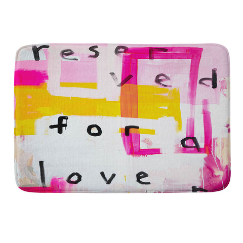 Kent Youngstrom reserved for a lover Memory Foam Bath Mat