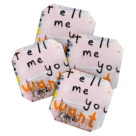 Kent Youngstrom tell me you want me Coaster Set