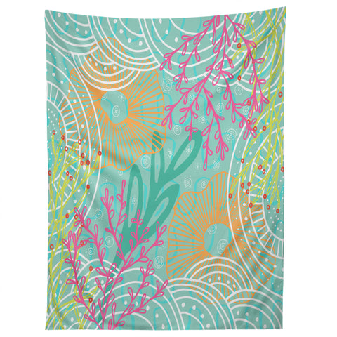 Kerrie Satava Ocean Bloom Tapestry