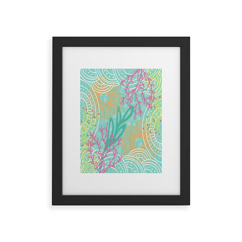 Kerrie Satava Ocean Bloom Framed Art Print