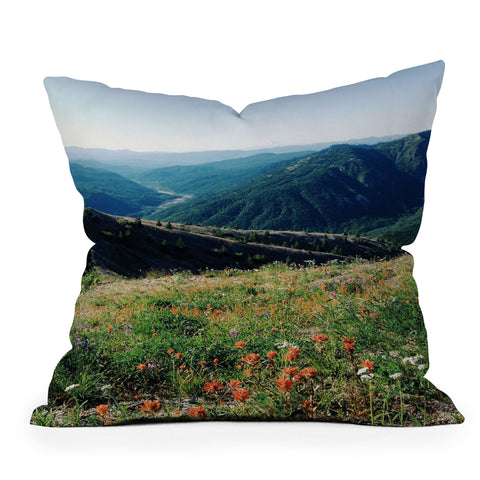 Kevin Russ Gifford Pinchot National Forest Outdoor Throw Pillow