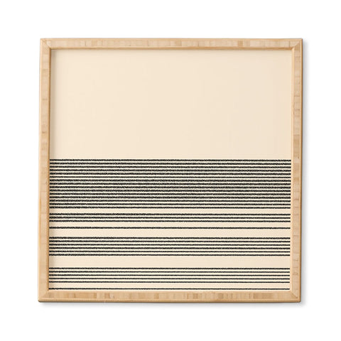 Kierkegaard Design Studio Organic Stripes Minimalist Black Framed Wall Art havenly