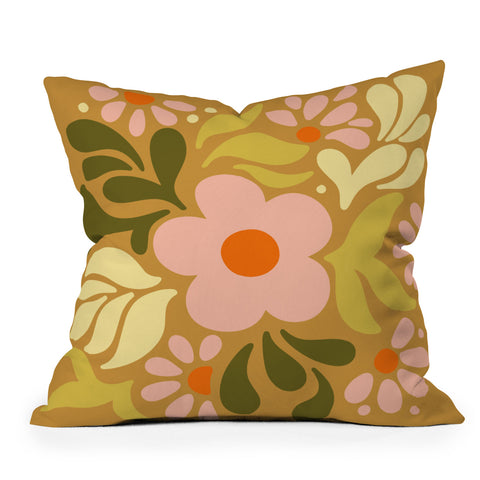 Kira Abstract Florals II Throw Pillow Havenly