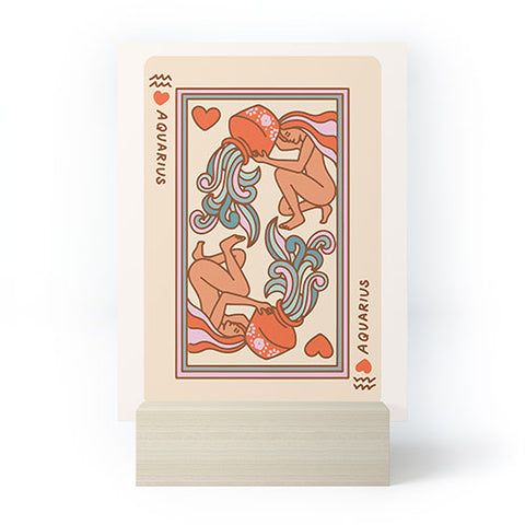 Kira Aquarius Playing Card Mini Art Print