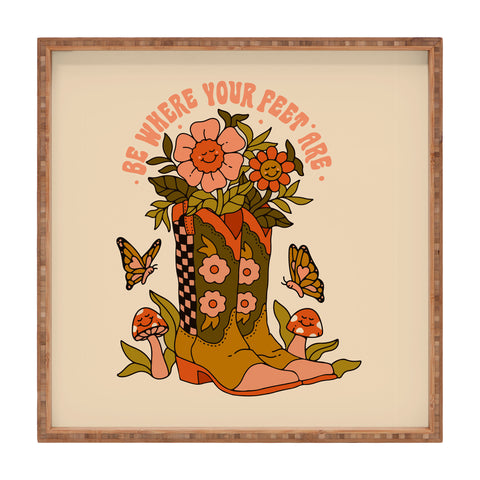 Kira Cowgirl Quote Square Tray