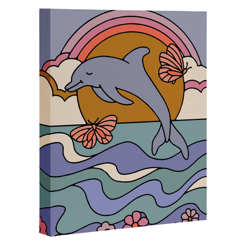 Kira Dolphin Art Canvas
