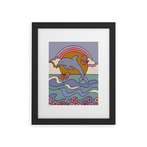 Kira Dolphin Framed Art Print