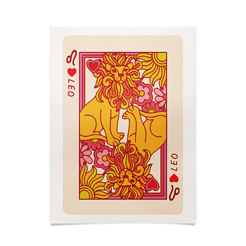 Kira Leo Playing Card Poster