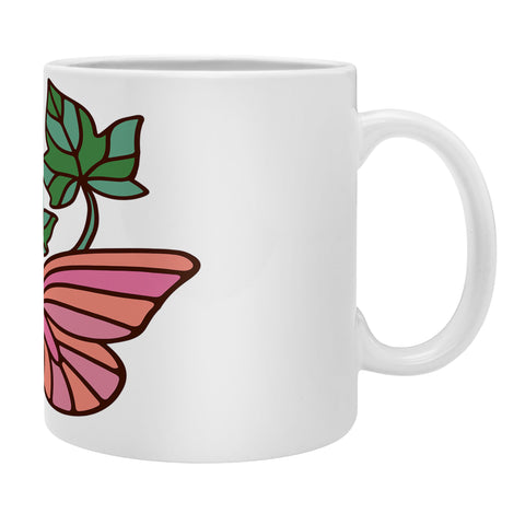 Kira Pink Ivy Coffee Mug