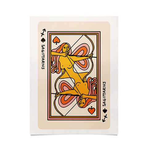 Kira Sagittarius Playing Card Poster