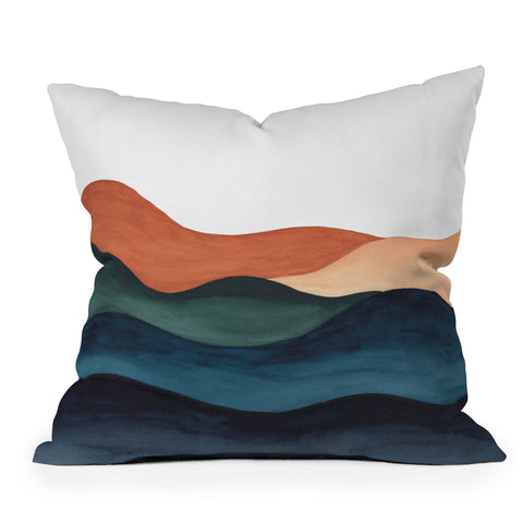 Kris Kivu Colors of the Earth Outdoor Throw Pillow