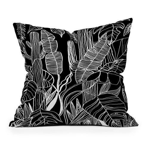 Kris Tate HOME IS WHERE MY PLANTS ARE Outdoor Throw Pillow