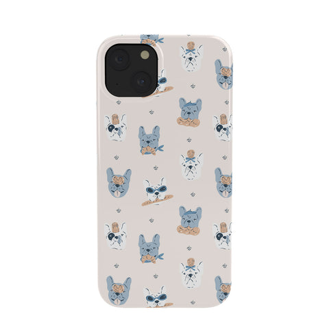KrissyMast French Bulldogs with Pastries Phone Case