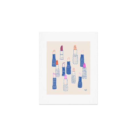KrissyMast Lipstick Tubes Illustration Art Print